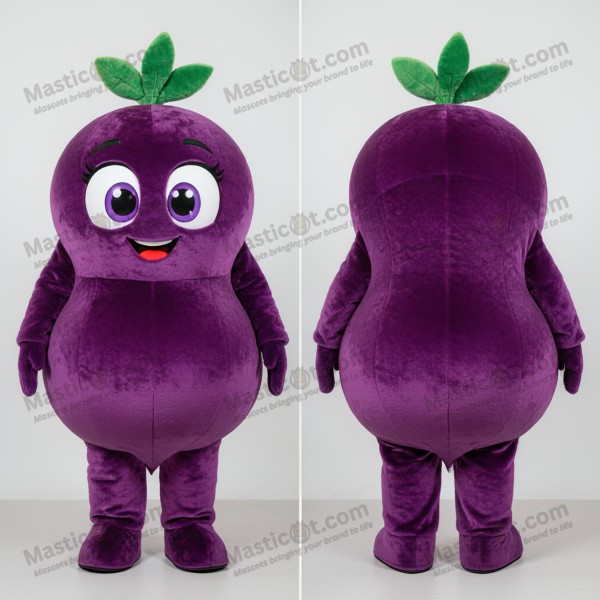Purple rounded beet mascot - Masticot.com