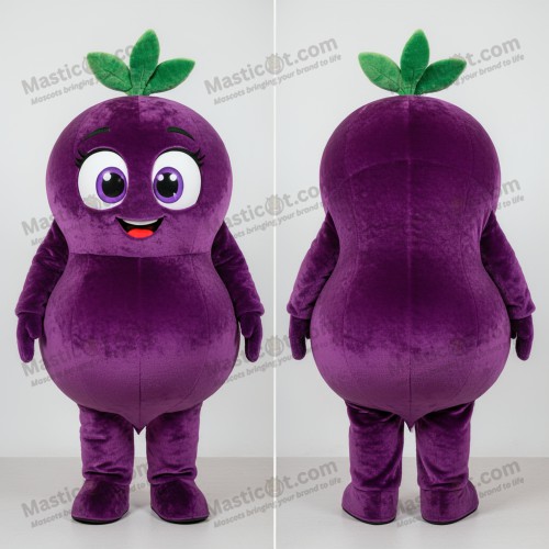 Purple rounded beet mascot - Beet - MASTICOT_4908 - Masticot.com
