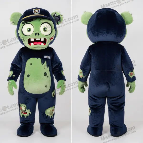 Navy blue oversized zombie mascot - Zombie - MASTICOT_49643 - Masticot.com