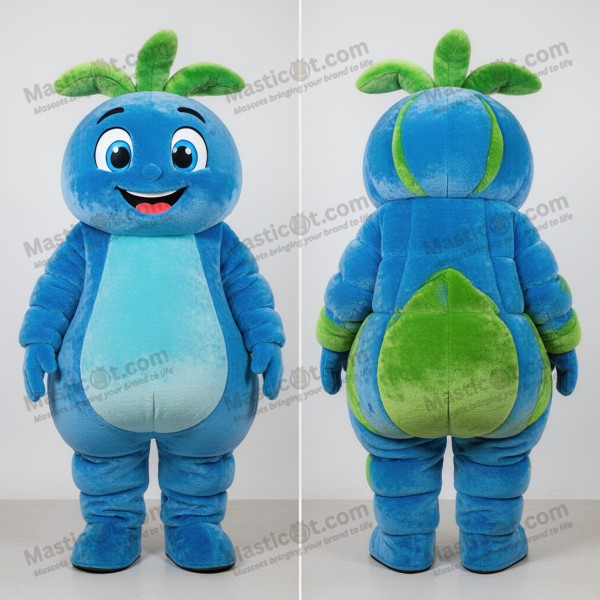 Vibrant green rounded but mascot - Masticot.com