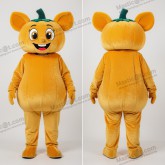 Velvet yellow pumpkin but mascot - But - MASTICOT_49923 - Masticot.com