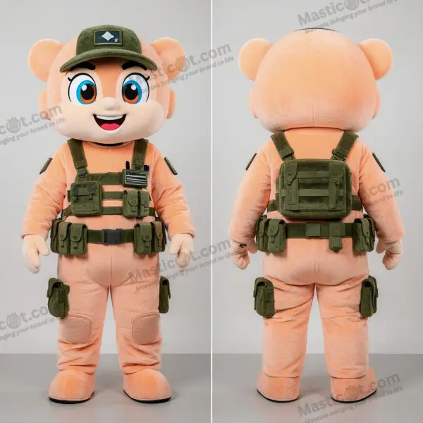 Peach Soft Contour Commando Mascot - Commando - MASTICOT_50080 - Masticot.com