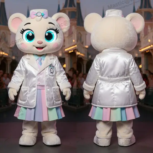Cream Silky Padded Doctor Mascot - Doctor - MASTICOT_50081 - Masticot.com