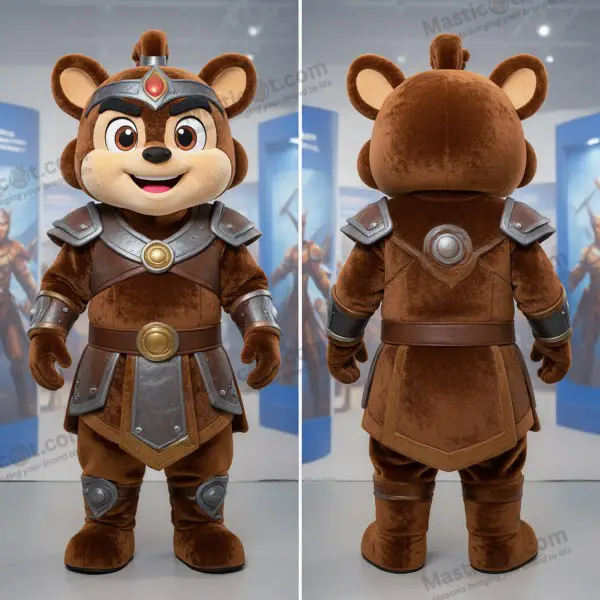 Chocolate Brown Courageous Gi Joe Mascot - Gi Joe - MASTICOT_50102 - Masticot.com