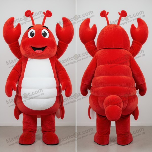 Crimson oversized lobster bisque mascot - Masticot.com
