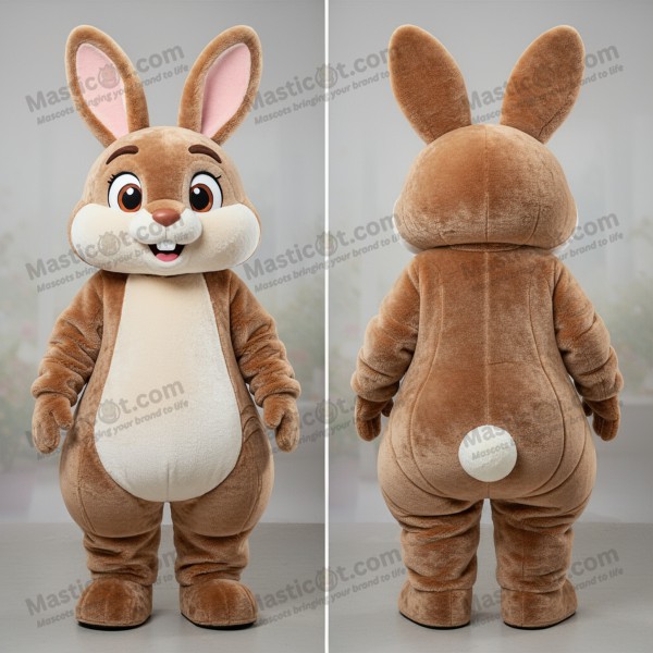 Forest green cuddly wild rabbit mascot - Masticot.com
