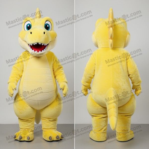 Lemon Yellow Elegant Spinosaurus Mascot - Masticot.com