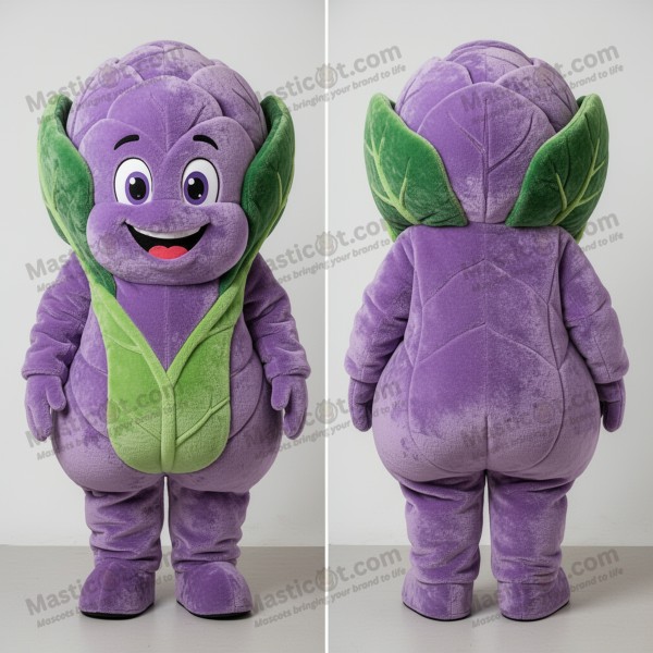 Smetanově zelený širokoplecí maskot zelí - Masticot.com