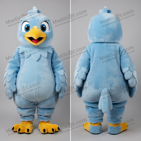 Sky blue majestic eagle mascot - Masticot.com