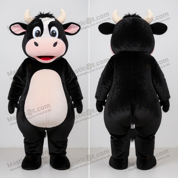 Black & White Spotted Cow Mascot - Masticot.com