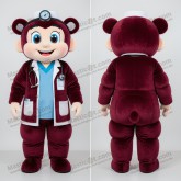 Marineblå fløyelsdoktor-maskot - Doktor - MASTICOT_5056 - Masticot.com