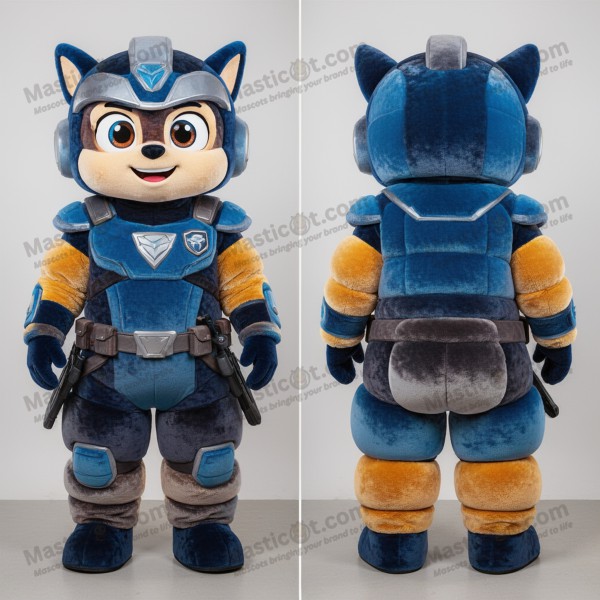 Teal Trimmed Camo Sniper Mascot - Masticot.com