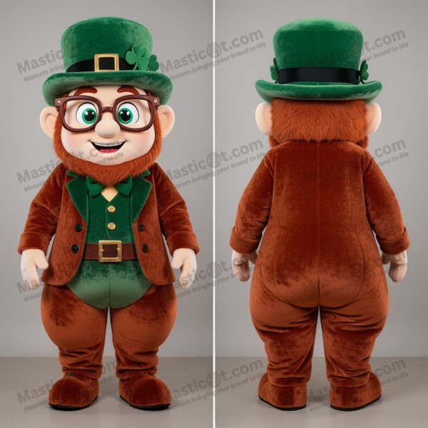 Rustoransje leprechaun-hatt mascot - Masticot.com