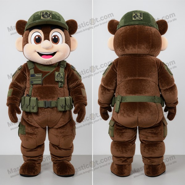 Mascota de Reconocimiento Marítimo Marrón Chocolate