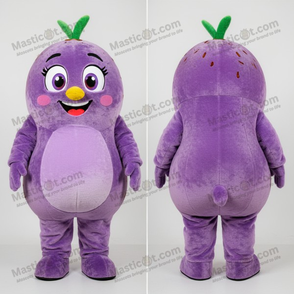 Lavender velvety kiwi mascot - Masticot.com
