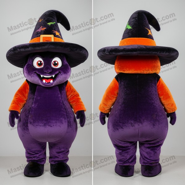 Midnatlilla Tegneseriehekshat Mascot - Masticot.com