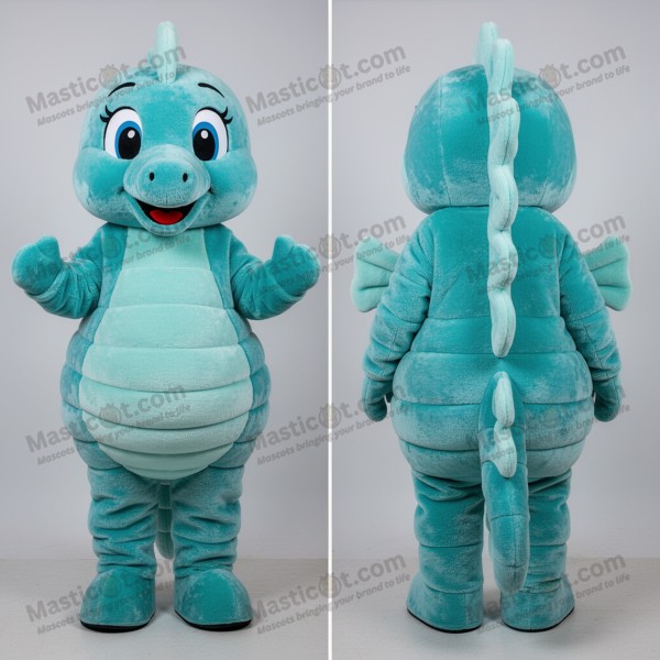 Mascotă cal marin jucăuș, turcoaz - Masticot.com