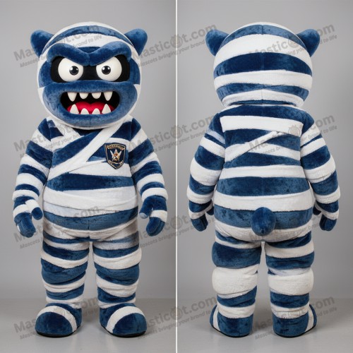 Navy-Samt-Mumien-Maskottchen - Masticot.com