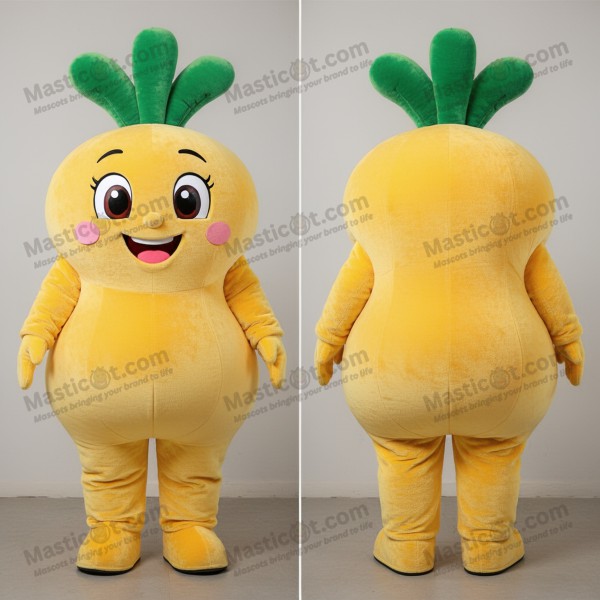 Maskot rzodkiewki – aksamitny, żółty kolos - Masticot.com