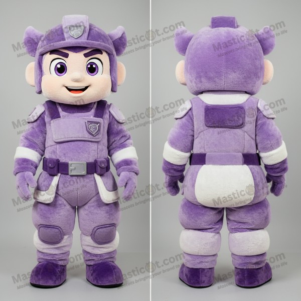 Lavender shift dress army soldier mascot - Masticot.com
