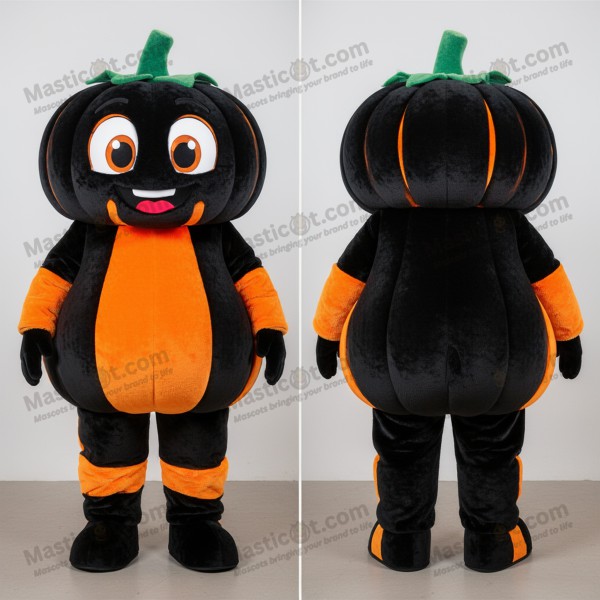 Vibrant orange cheerful pumpkin mascot - Masticot.com