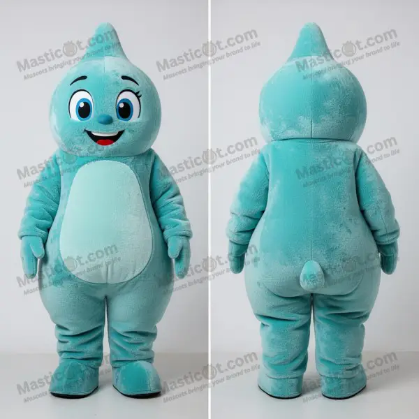 Turquoise Velvety Aglet Mascot - Aglet - MASTICOT_20 - Masticot.com