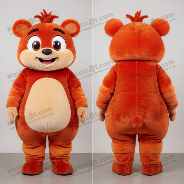 Rust orange steaming pot goulash mascot - Masticot.com