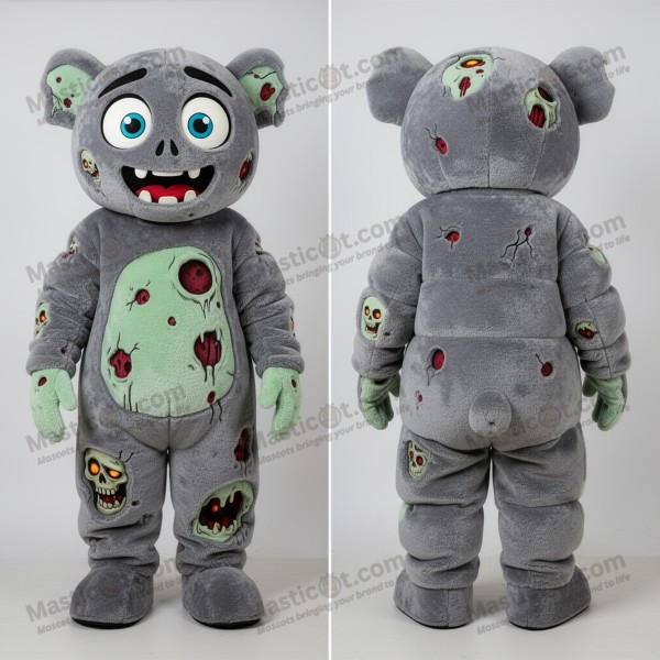 Slate Gray Cartoon Undead Mascot - Masticot.com