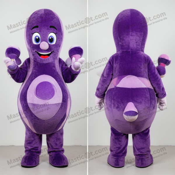Mascotte de jonglage violette et ludique - Masticot.com