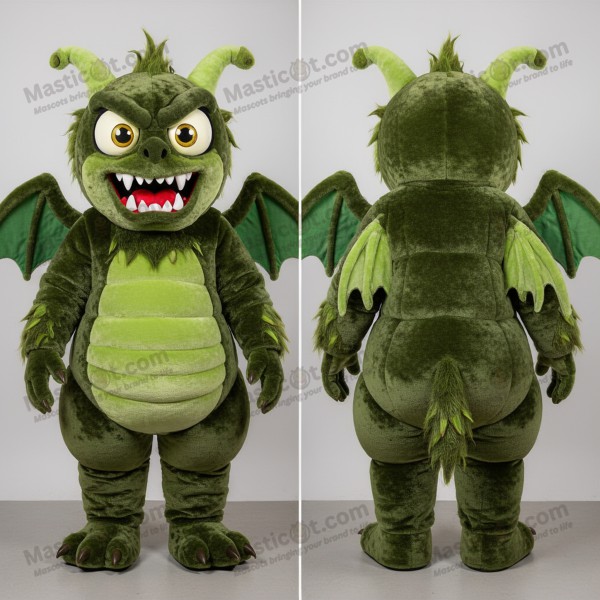 Emerald Velvety Harpy Mascot - Masticot.com