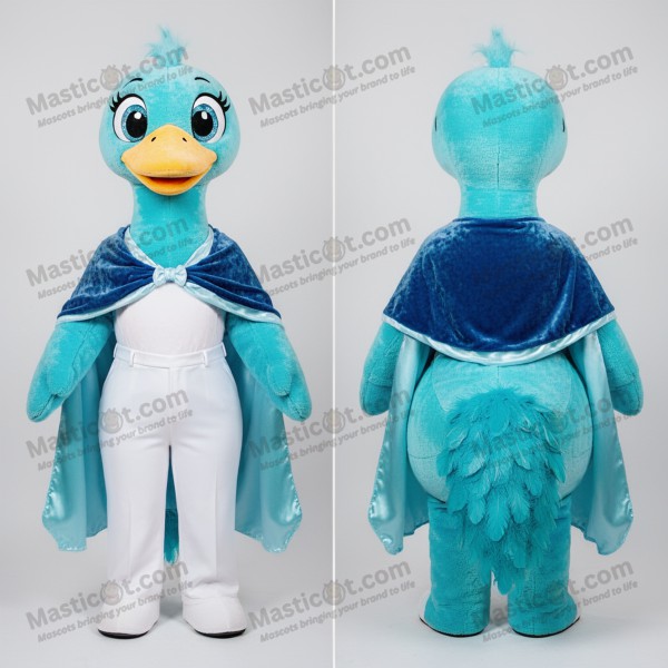 Cyan Tegnefilm Svane Maskot - Masticot.com
