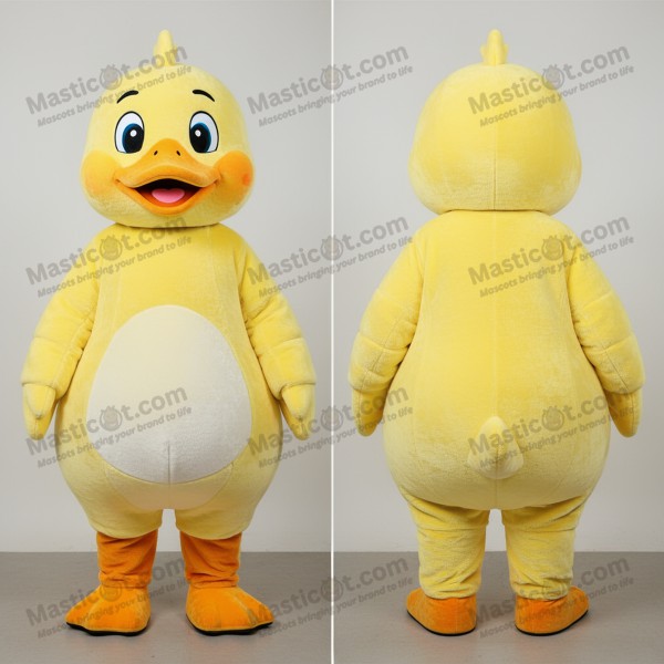 Lemon Yellow Cartoon Geese Mascot - Masticot.com