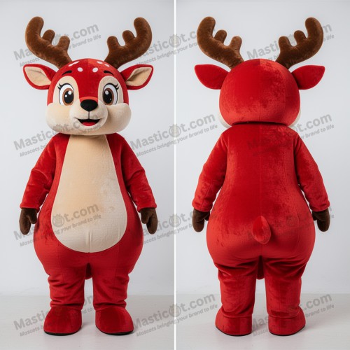 Rich Brown Friendly Deer Mascot - Masticot.com