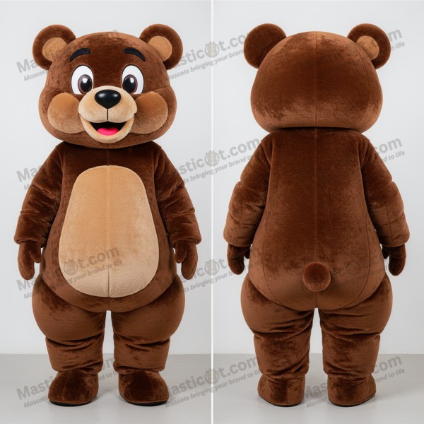 Brown padded friendly momentum mascot - Masticot.com