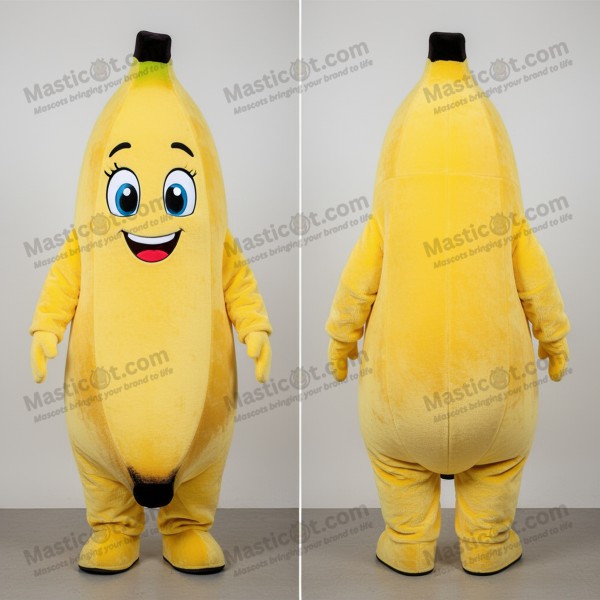 Mascota de plátano amarillo brillante - Masticot.com