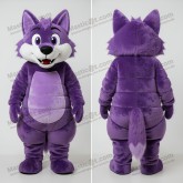 Violeťácký maskot vlka Say Wolf - Masticot.com