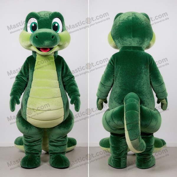 Forest Green Rounded Snake Mascot - Masticot.com