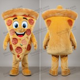Golden delicious pizza slice mascot - Masticot.com