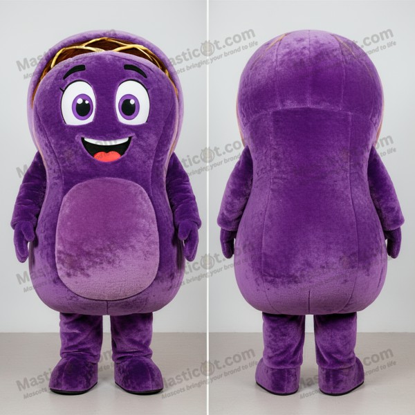Plum Purple Rounded Beef Wellington Mascot - Masticot.com