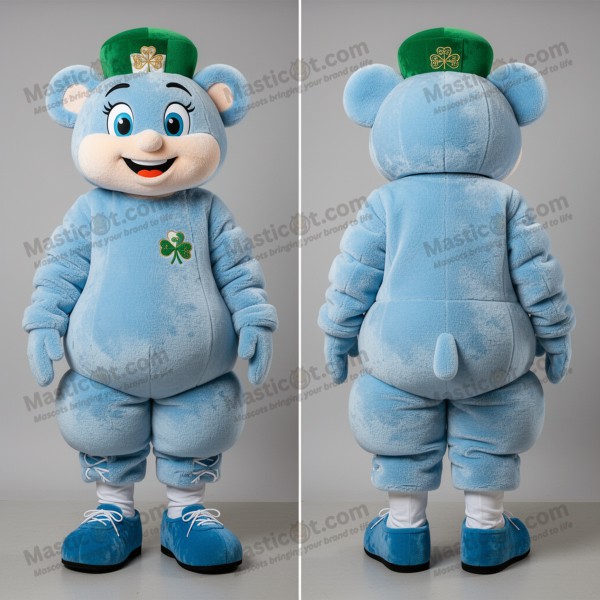 Veselý maskot – světle modré irské taneční boty -