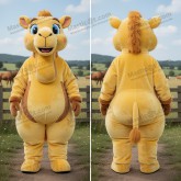 Gul kamel-maskot med mjuk puckel - Kamel - MASTICOT_519 - Masticot.com