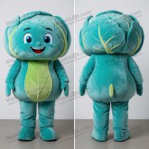 Cyan rounded cabbage mascot - Masticot.com