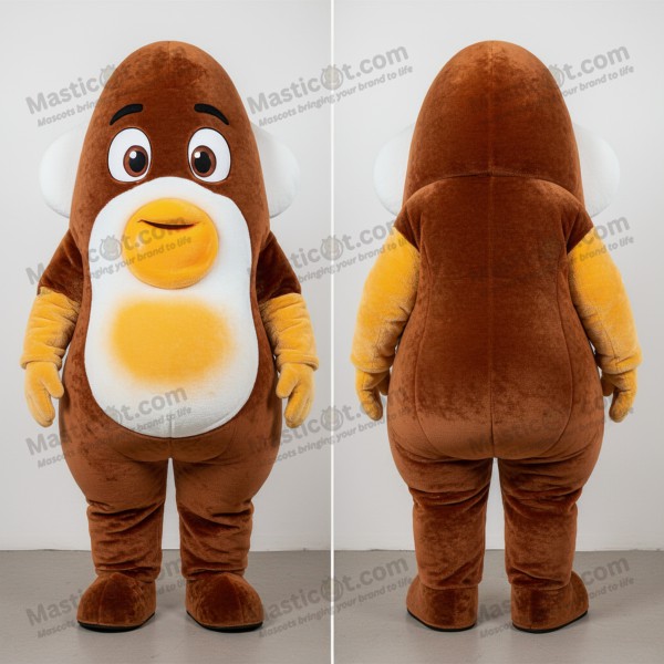 Rust orange wide eyed shakshuka mascot - Shakshuka -