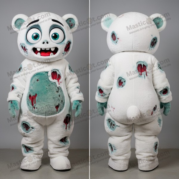 Pale white expressive undead mascot - Masticot.com
