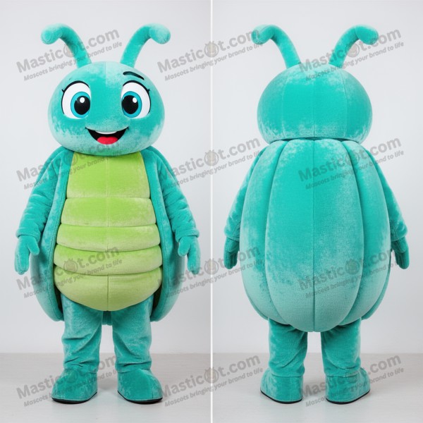 Turquoise velvety beet mascot - Masticot.com