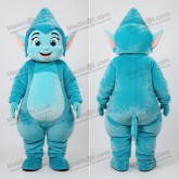 Cyan Cartoon-Elf-Maskottchen - Masticot.com