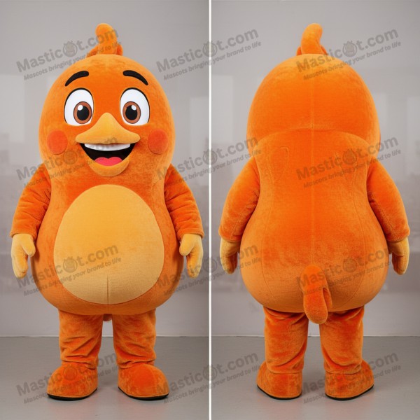Golden Fluffy Butter Chicken Mascot - Masticot.com