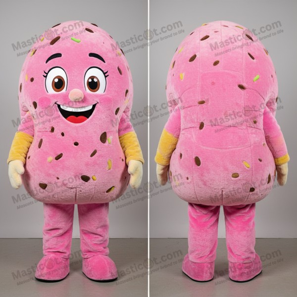Golden brown rounded falafel mascot - Masticot.com