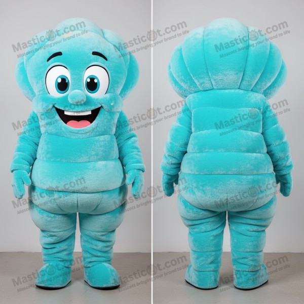 Cyan myk krabbe suppe maskot - Masticot.com