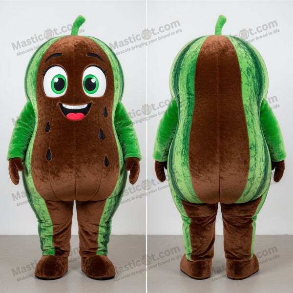 Crimson Rind Cartoon Watermelon Mascot - Masticot.com